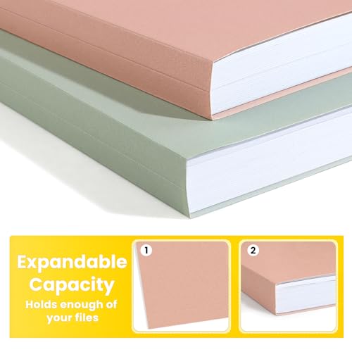 Minimalist SUNEE File Folders, 18 Pack Manilla Folders Essentials