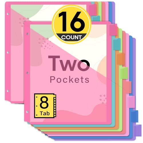 Smart Home Taja 16 Count Dividers for 3 Ring Set
