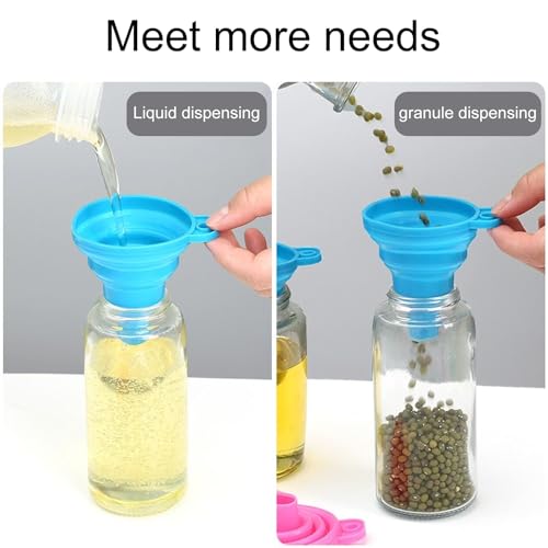 Foldable Silicone Funnel Set (4 Pack) – Collapsible