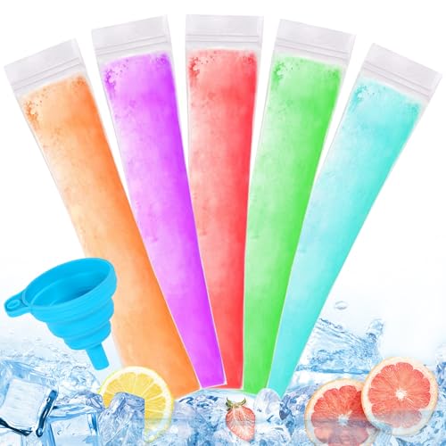 refined 300 Disposable Ice Popsicle Mold Bags Comes Kit
