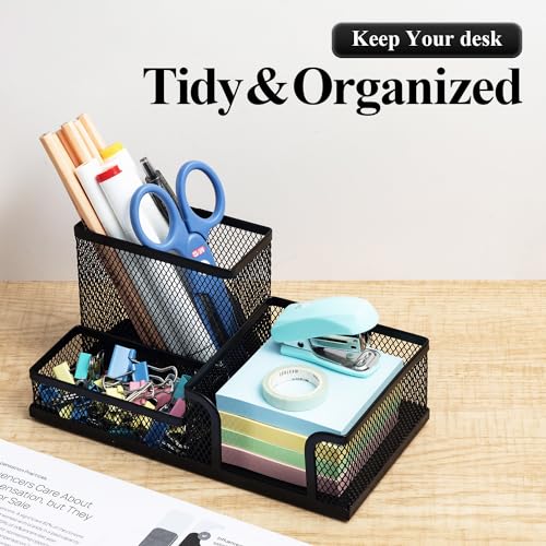 M&G Mesh Pen Holder Desk Organizers Pencil Holder for Desk Kit