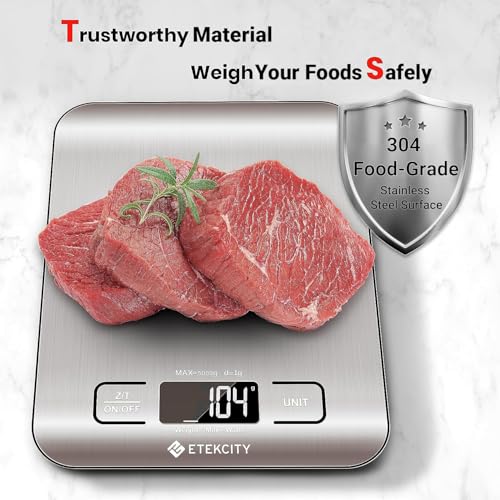 Etekcity Food Kitchen Scale, Digital Grams and Ounces Set